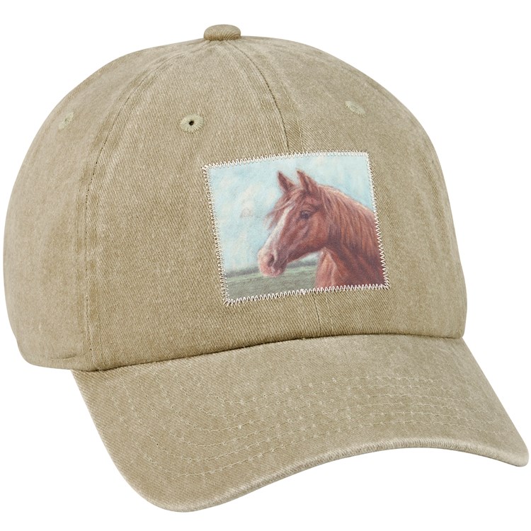 Horse Baseball Cap - Cotton, Metal