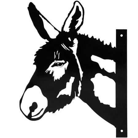 Donkey Metal Outdoor Art - Metal