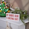 Favorite Color Block Sign - Wood, Glitter