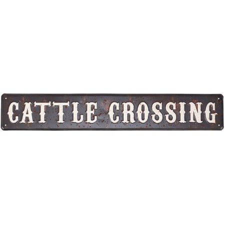 Cattle Crossing Wall Decor - Metal