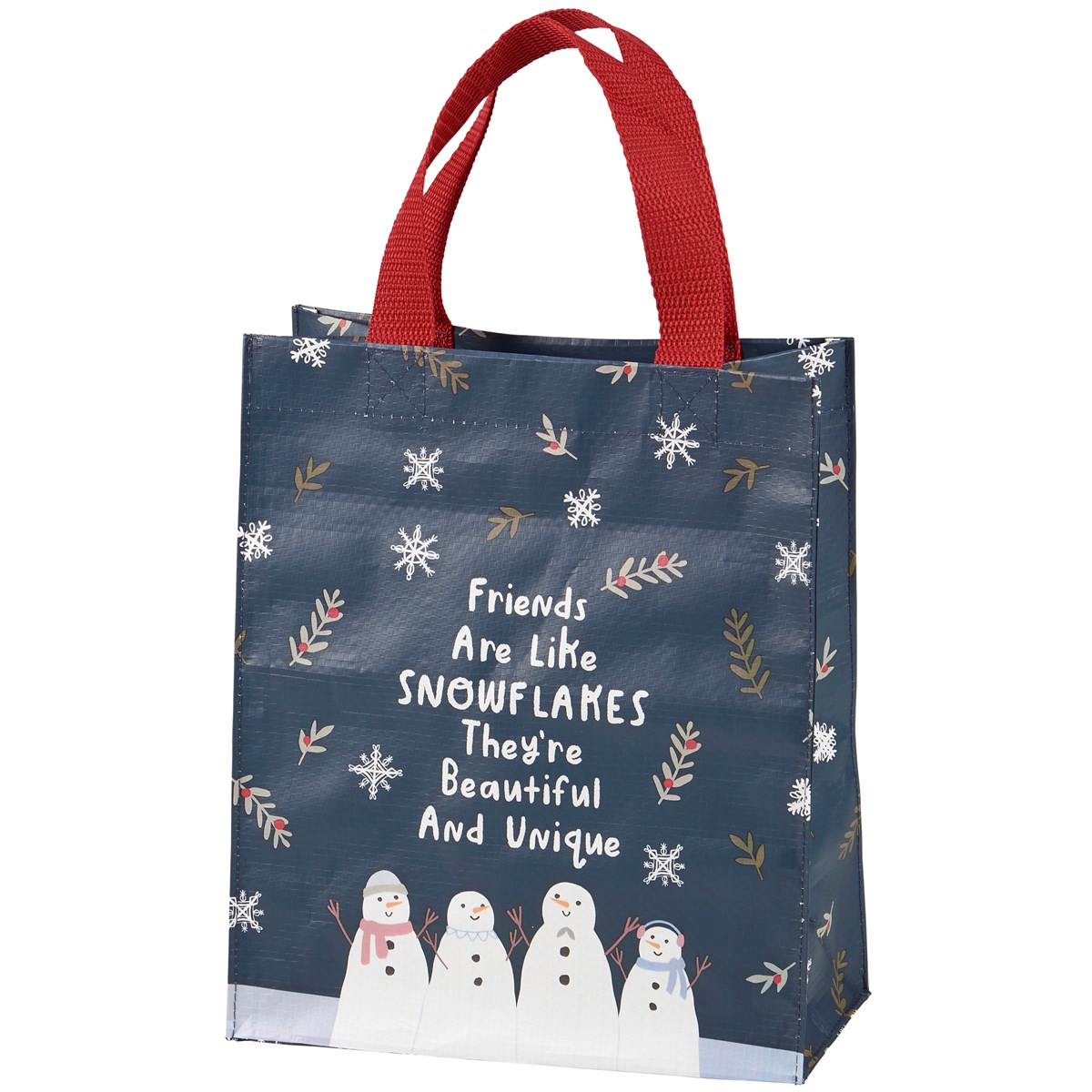 Friends Are Like Snowflakes Daily Tote - Post-Consumer Material, Nylon