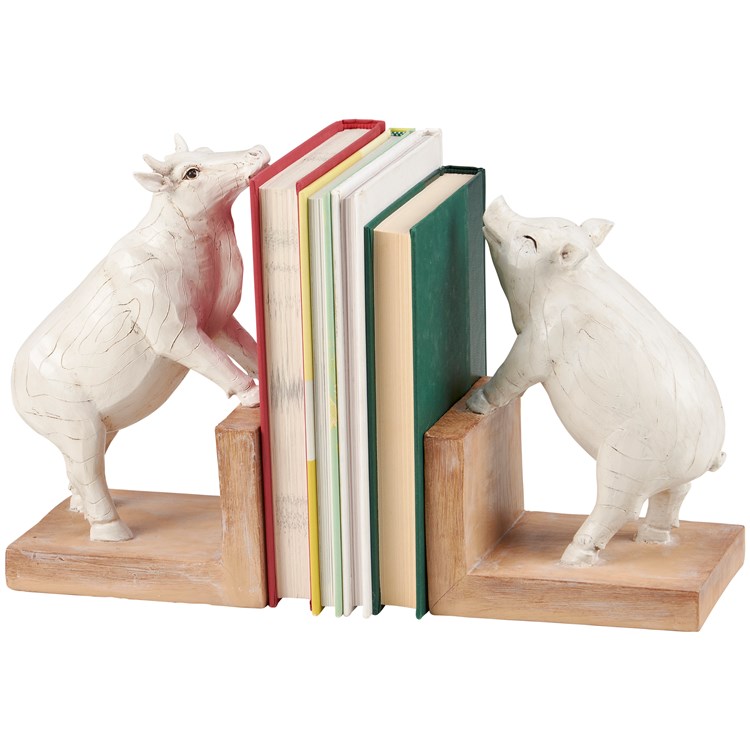 Farm Animals Bookends - Resin