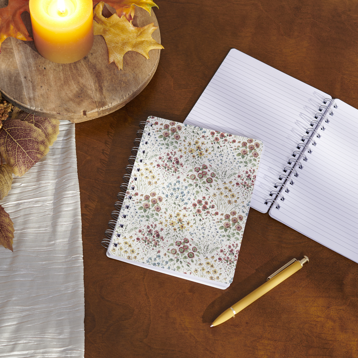 Fall Wildflower Spiral Notebook | Primitives By Kathy