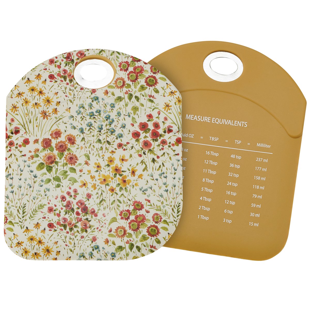 Fall Wildflowers Bowl Scraper - Silicone, Stainless Steel