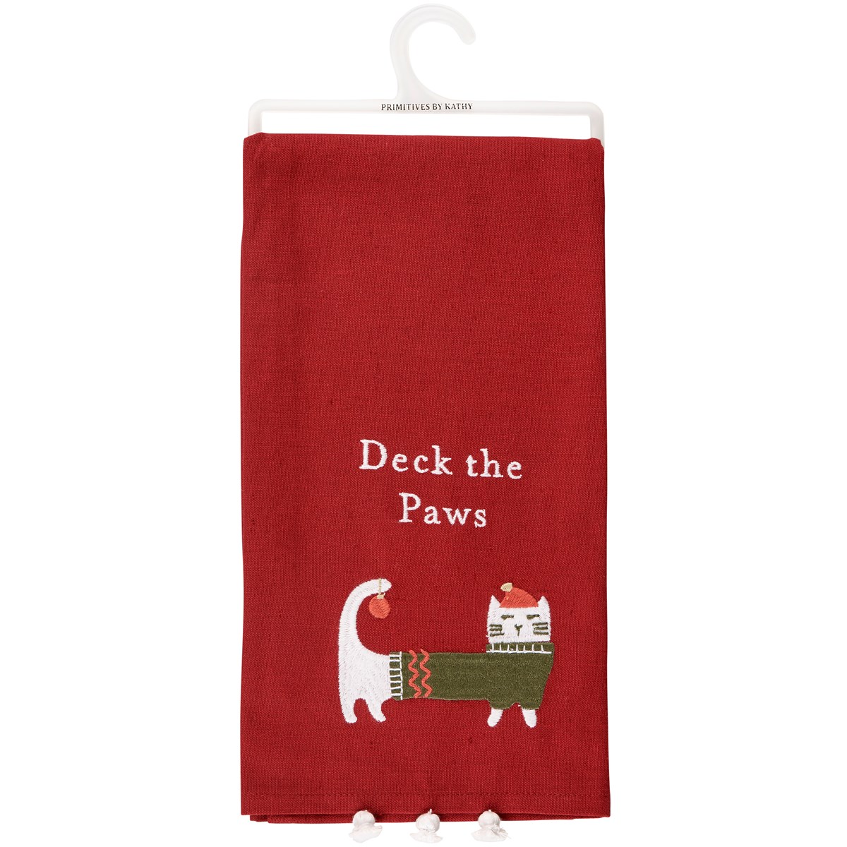 Deck The Paws Kitchen Towel - Cotton, Linen