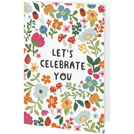 Colorful Celebrate You Greeting Card - Paper