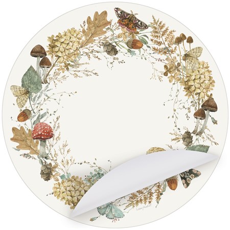 Fall Wreath Paper Placemat - Paper