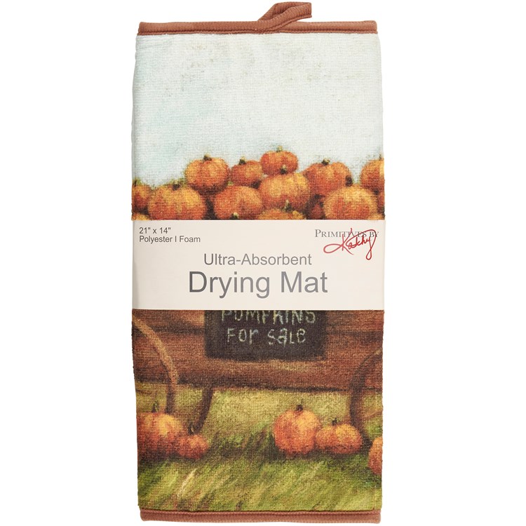 Pumpkin Wagon Drying Mat - Polyester, Foam