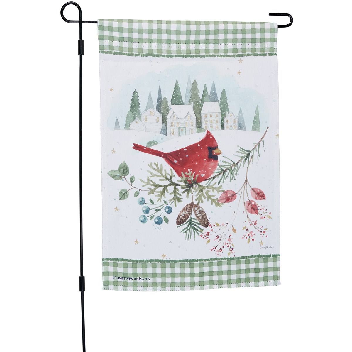Winter Cardinal Garden Flag - Polyester