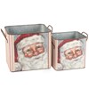 Merry Santa Bin Set - Metal, Paper