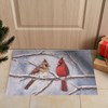 Cardinal Couple Rug - Polyester, PVC Skid-Resistant Backing