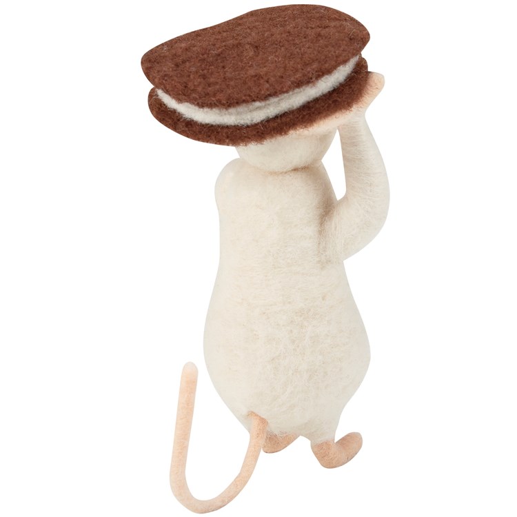 Cookie Mouse Critter - Felt, Polyester, Plastic