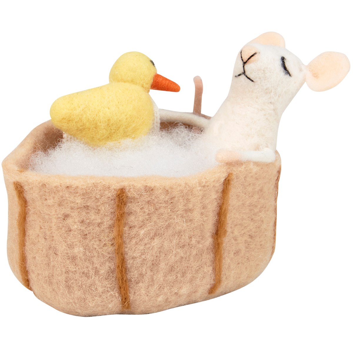 Bathtub Mouse Critter - Felt, Polyester, Plastic