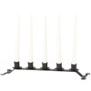 Rustic Iron Candle Holder - Metal