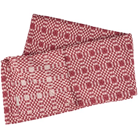 Red Check Tablecloth - Cotton