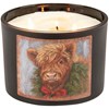 Christmas Highland Candle - Soy Wax, Glass, Cotton