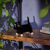 Black Cat Figurine - Stoneware