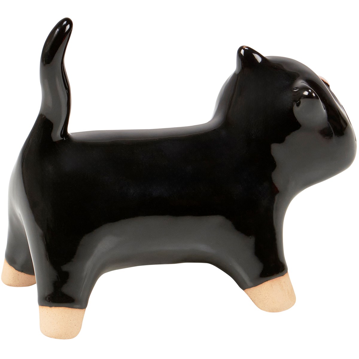Black Cat Figurine - Stoneware