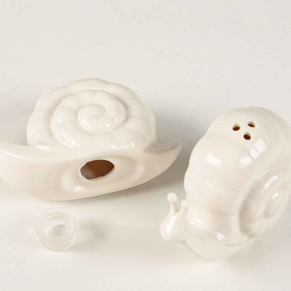 Snails Salt And Pepper Shakers - Stoneware, Plastic