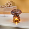 Tortoiseshell Mushroom Figurine - Glass