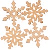 Wooden Snowflake Set  - Wood