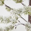 Small Lighted Snowy Pine Tree - Plastic, Lights, Wire, Mica