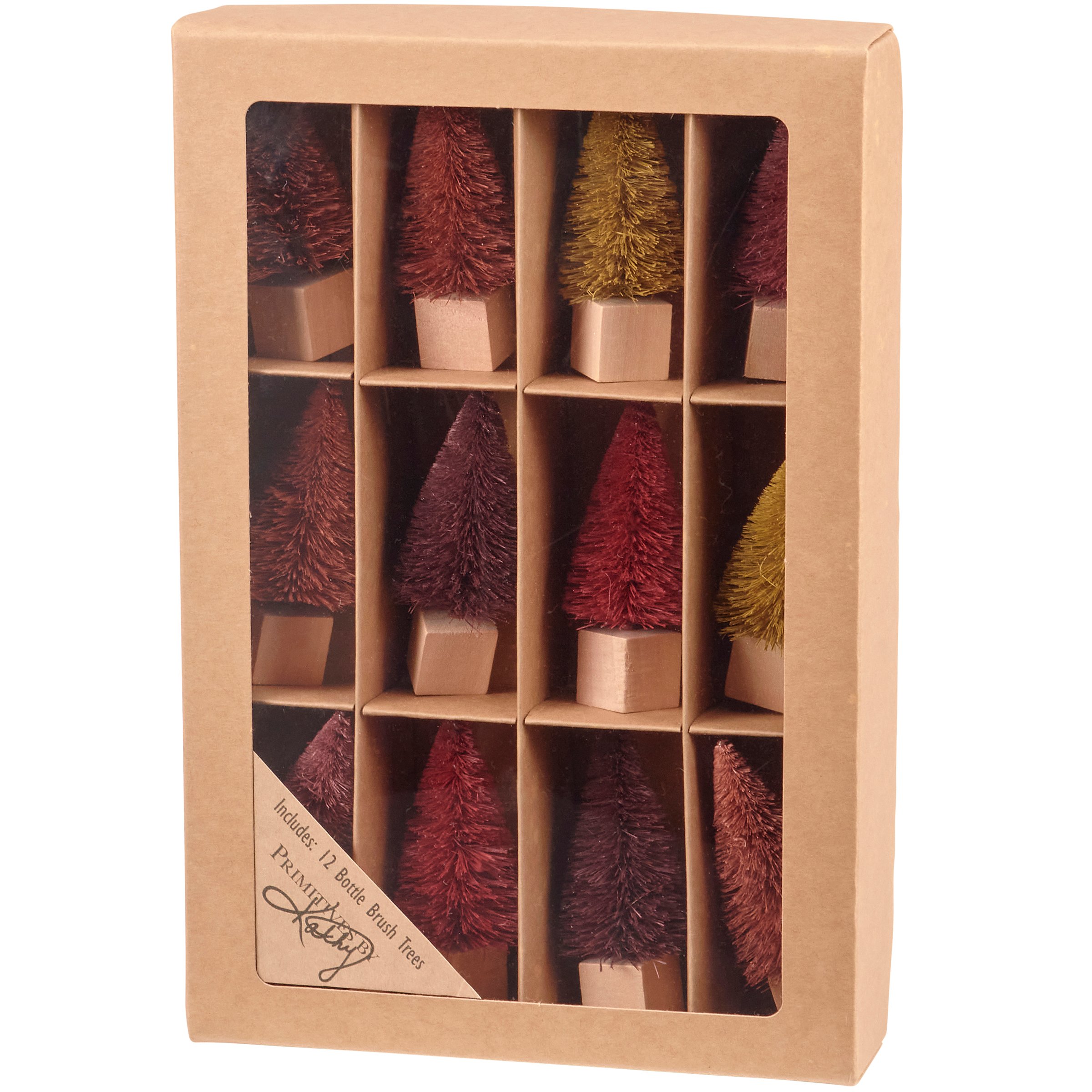 Fall Bottle Brush Tree Set Primitives By Kathy