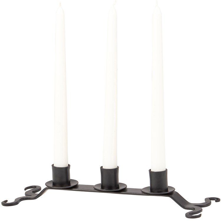 Wrought Iron Candle Holder - Metal
