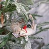 Christmas List Mouse Critter - Felt, Polyester, Plastic, Feather