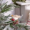 Winter Bird Critter - Felt, Polyester, Plastic, Pinecone
