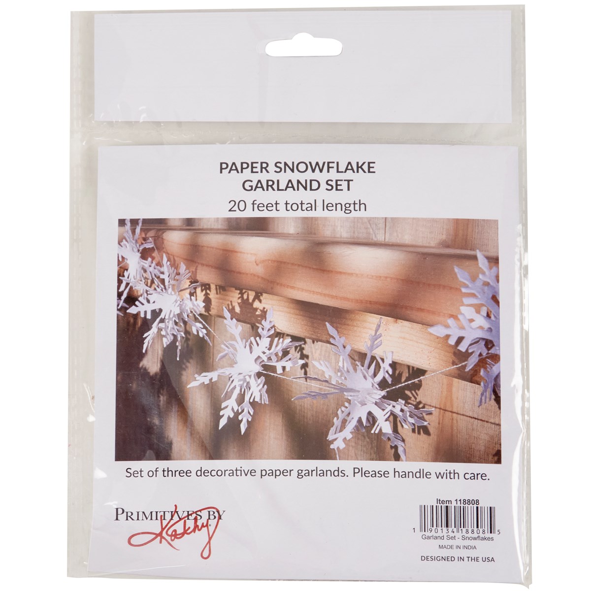 Snowflake Garland Set - Paper, String