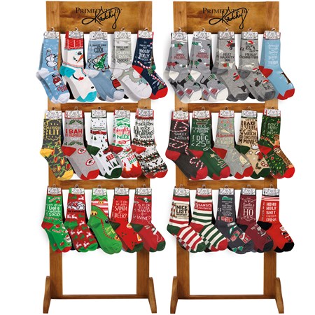 LOL Christmas Socks Quick Pick Kit - Cotton, Nylon, Spandex, Wood