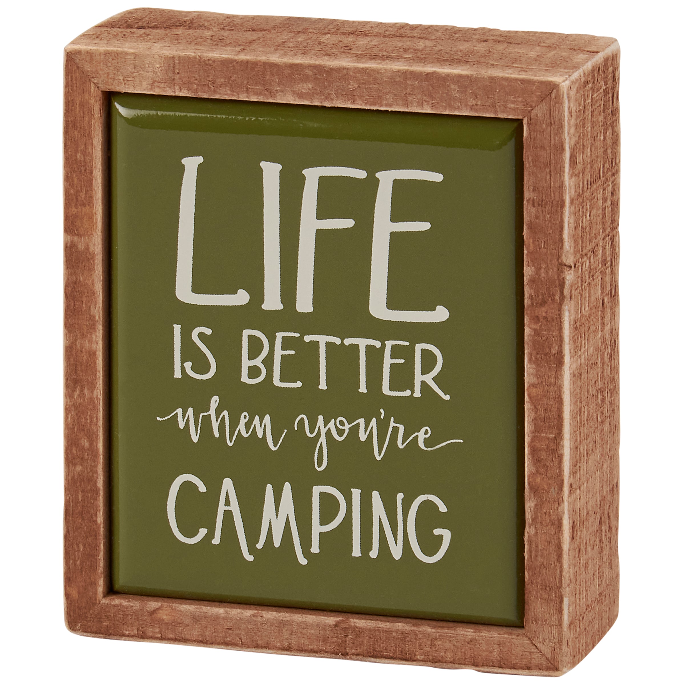 Primitives By Kathy – Cornice Per Foto In Legno Con Scritta "Life Is Beautiful" – Per Foto 12,7x7,6 Cm - 4
