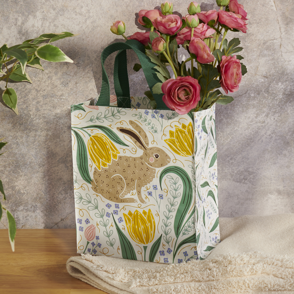 Rabbit Folk Art Daily Tote | Primitives By Kathy