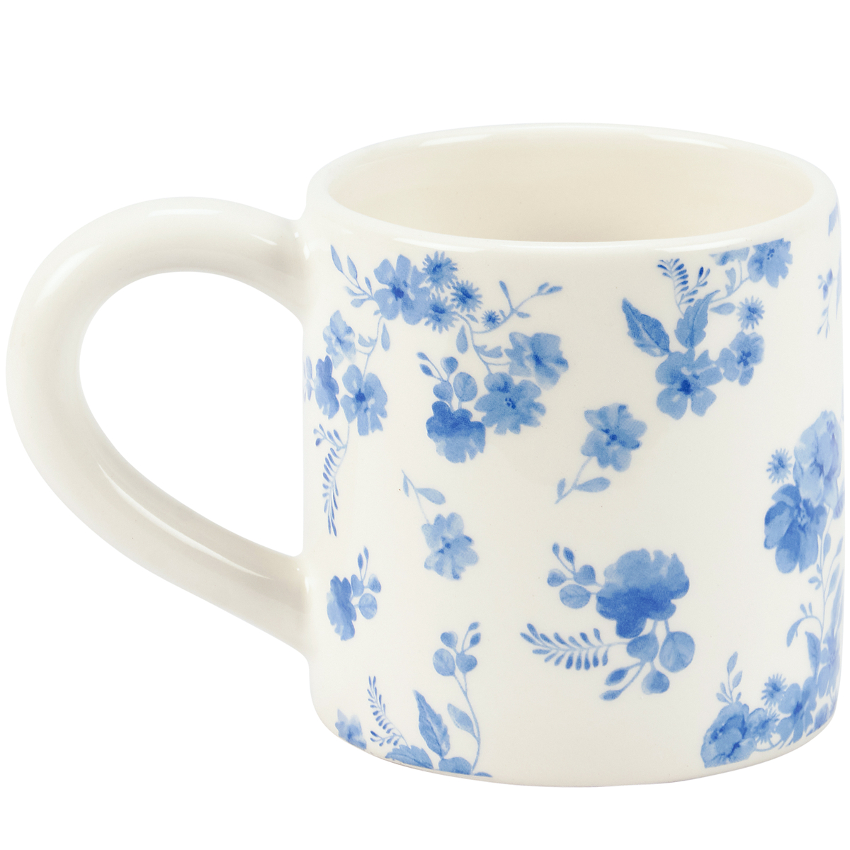 Blue Floral Rabbit Mug | Primitives By Kathy