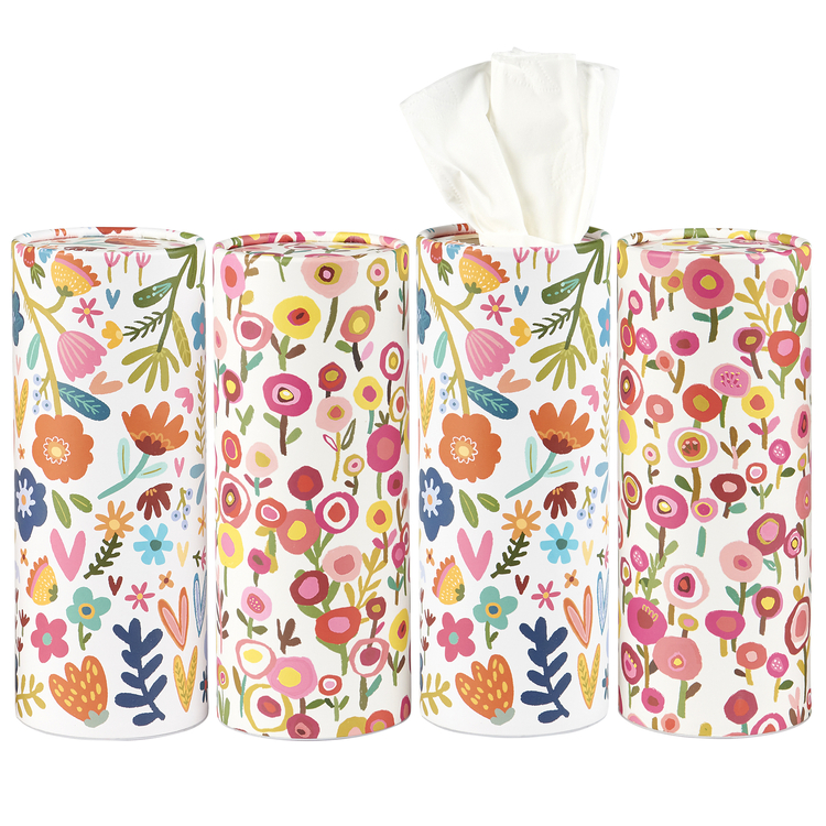 White Floral Tissue Box Set | Primitives By Kathy