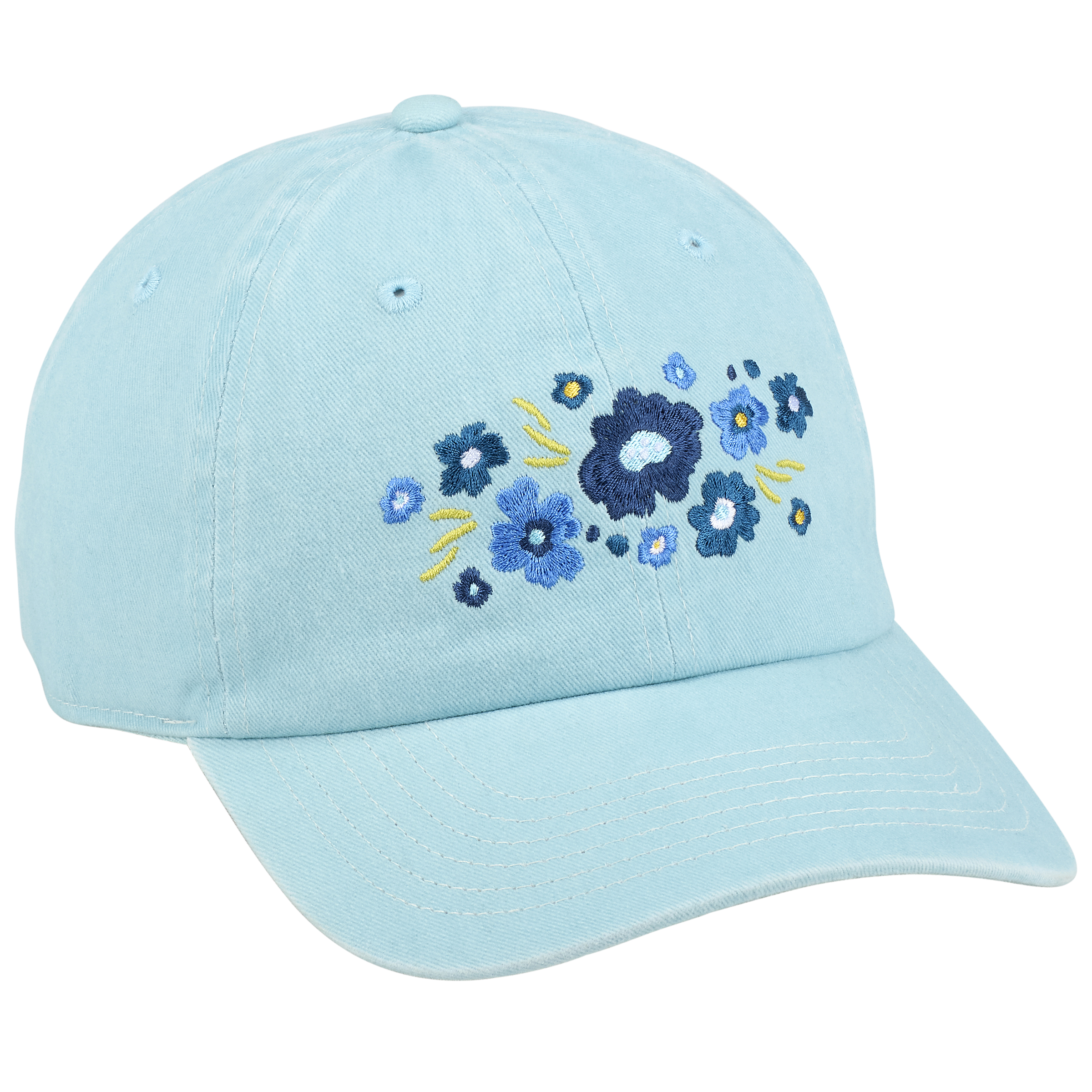 Blue Floral Baseball Cap | Primitives By Kathy