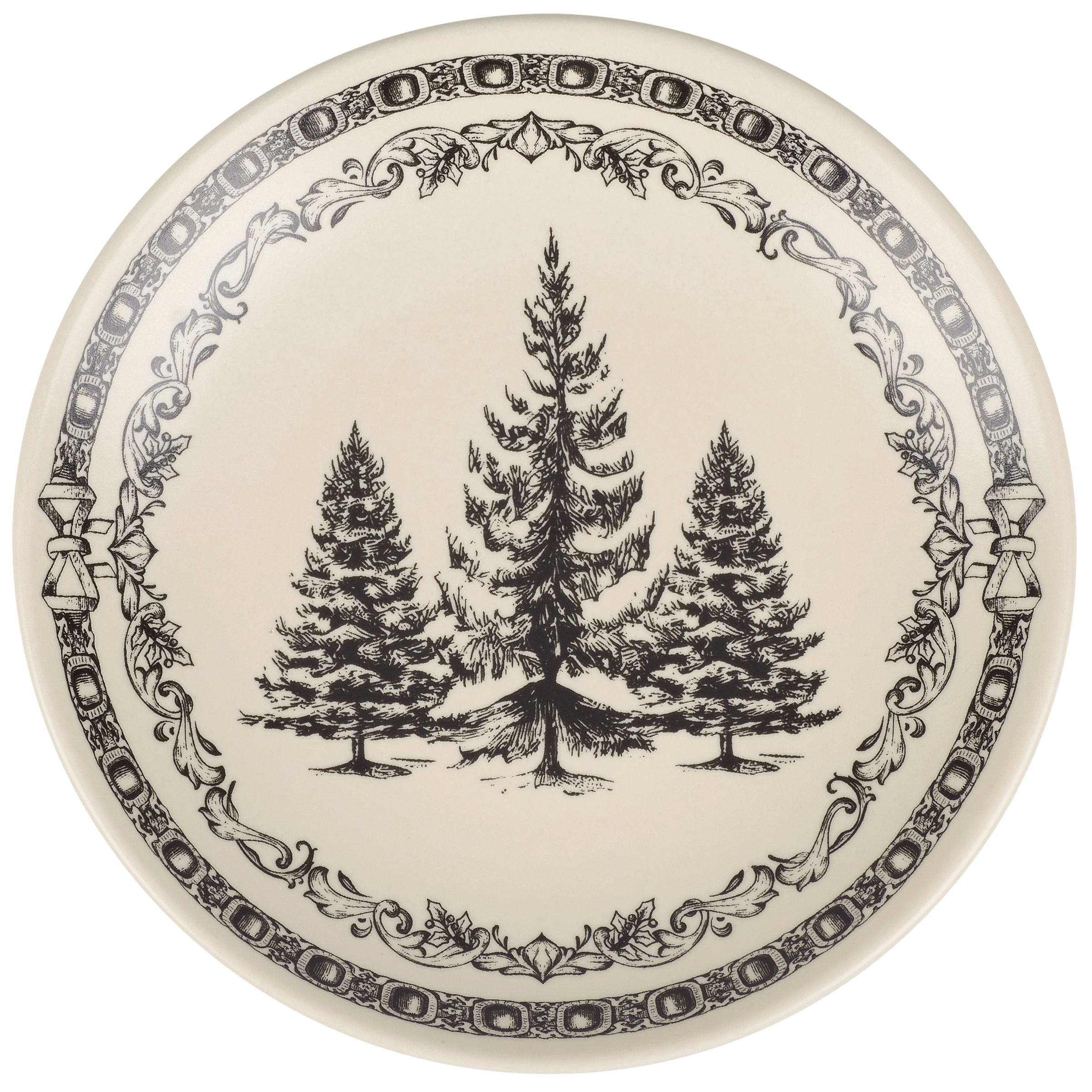 Primitive Spring Plate Small Pine Trees Plate | Primitives By Kathy