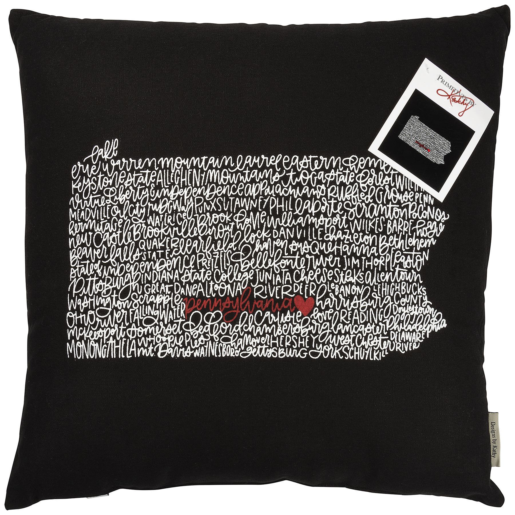Pillow Pennsylvania Localization Collection Primitives By Kathy