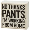 Home Office Box Sign Set - Wood