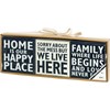 Home Box Sign Set - Wood