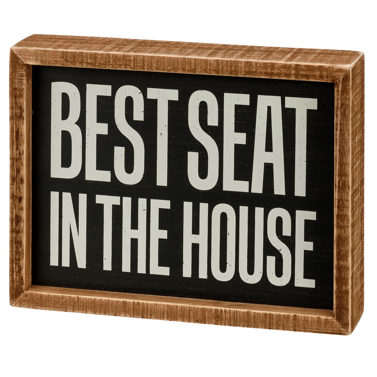 Best Seat Inset Box Sign - Wood