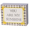 You Are My Sunshine Watercolor Box Sign - Wood