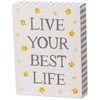 Live Your Best Life Box Sign - Wood