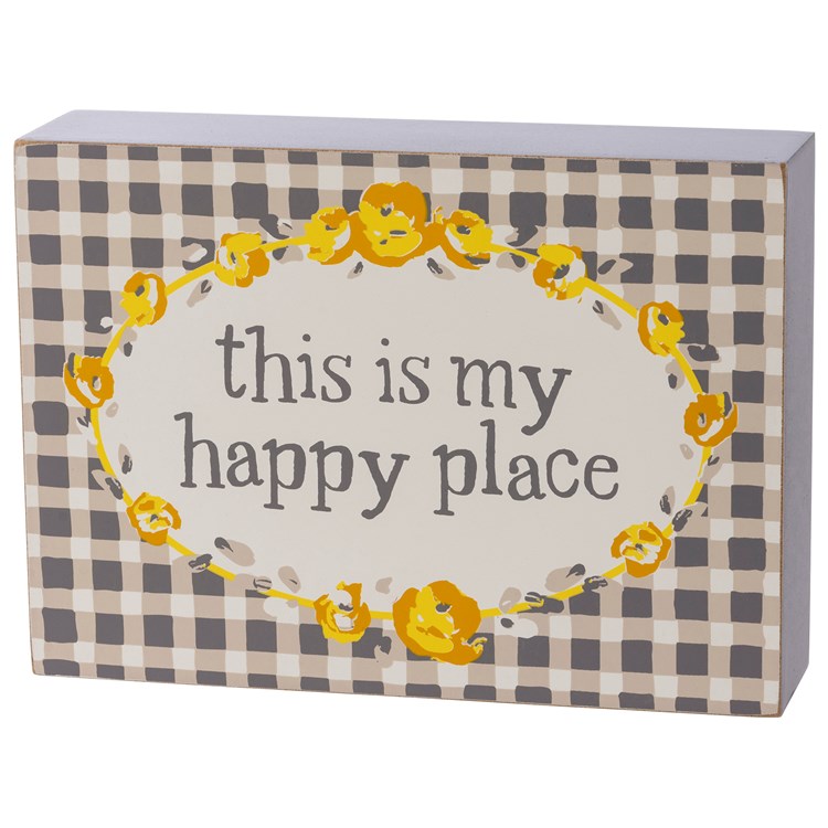 Always Be Kind Box Sign And Towel Set - Wood, Cotton