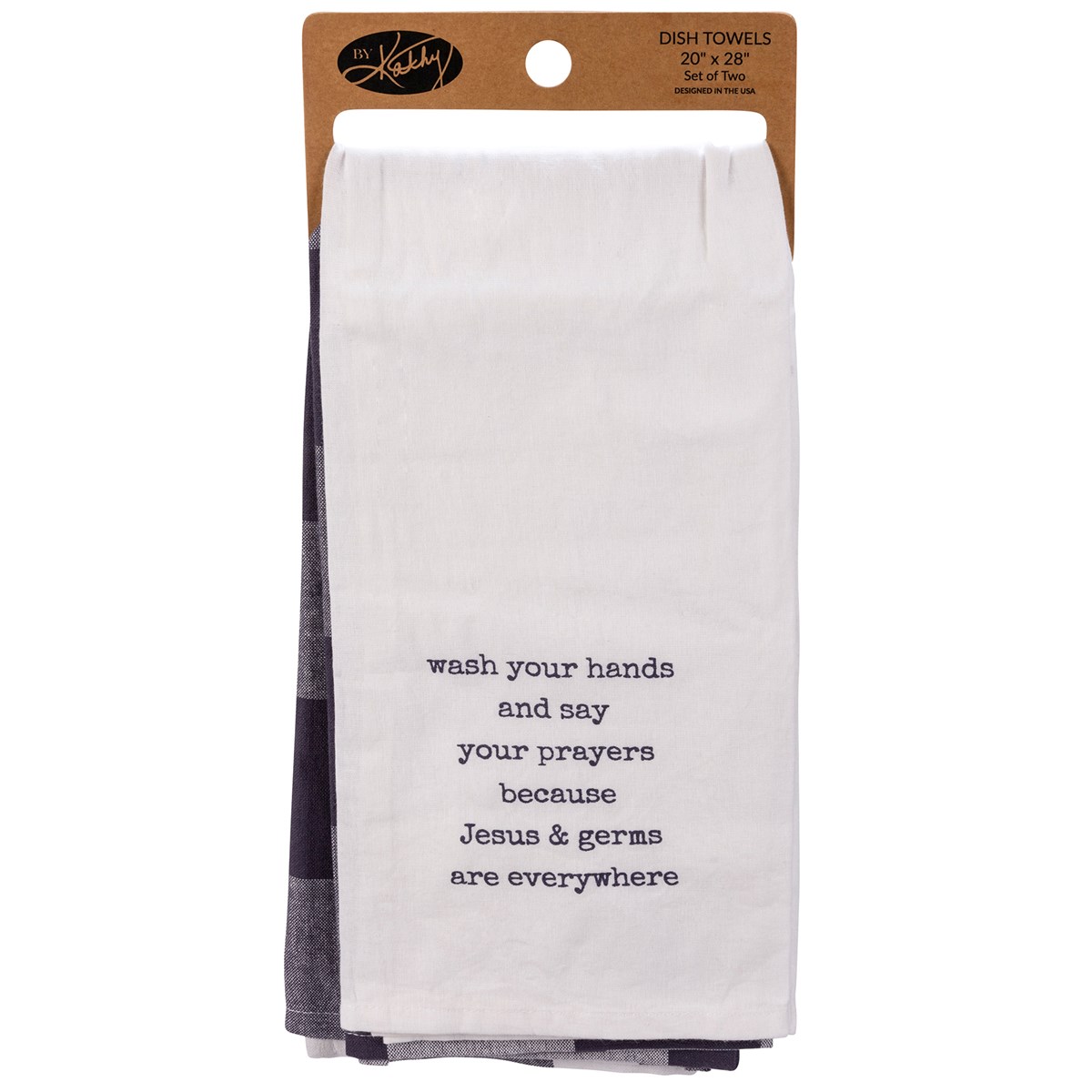 Wash Your Hands Kitchen Towel Set - Cotton
