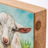 Goat Box Sign - Wood, Paper