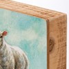 Farm Sheep Box Sign - Wood, Paper