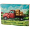 Hay Truck Box Sign - Wood, Paper