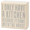 The Dishes Box Sign Set - Wood, Paper, Cotton